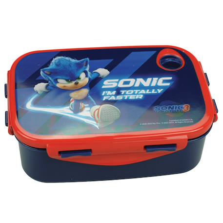 Boîte repas pvc 17 cm sonic the hedgehog – i’m totally faster Bleu clair 1 - vertbaudet enfant 