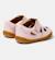 Sandales fille cuir peu cami Rose pastel 4 - vertbaudet enfant 