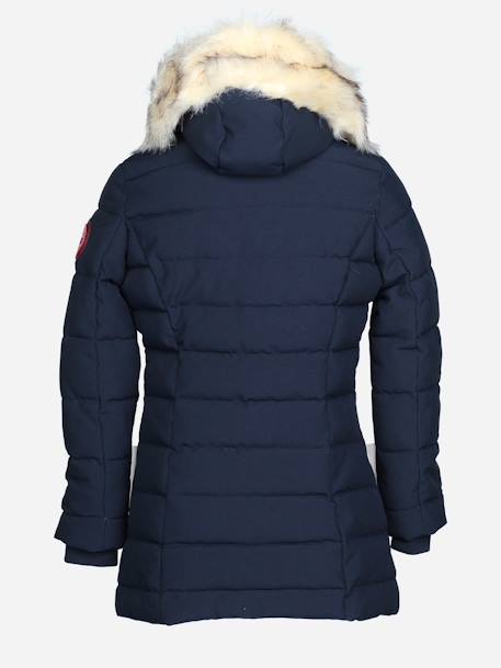 Parka fille matelassée Bleu foncé+Noir 2 - vertbaudet enfant 