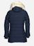 Parka fille matelassée Bleu foncé+Noir 2 - vertbaudet enfant 