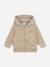 Sweat garçon zippé à capuche Beige 1 - vertbaudet enfant 