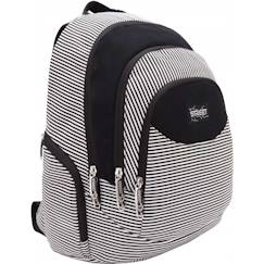 Sac à dos cmp street toile rayée horizontale 46 cm – 2 compartiments  - vertbaudet enfant