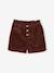 Short en velours forme paperbag fille bleu canard+camel+cannelle+chocolat+gris+mauve+vieux rose 11 - vertbaudet enfant 
