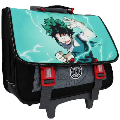Garçon-Cartable trolley 2 compartiments my hero academia manga 41 cm