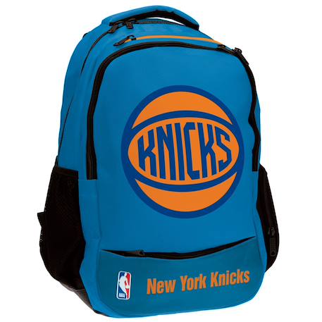 Sac à dos scolaire 2 compartiments nba knicks 43 cm Bleu / orange / noir 1 - vertbaudet enfant 
