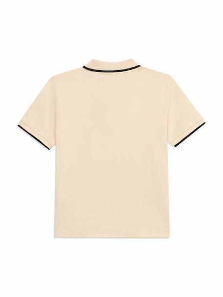 Polo garçon à manches courtes Beige+Vert 3 - vertbaudet enfant 
