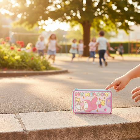 Trousse à crayons zippée hello kitty must team 3 compartiments – set papeterie Rose pastel/ transparent 2 - vertbaudet enfant 