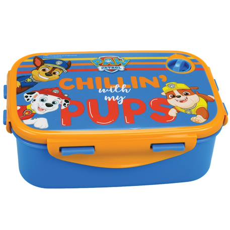Boite gouter pat patrouille chillin avec mon chiot 17 cm pvc Bleu 1 - vertbaudet enfant 