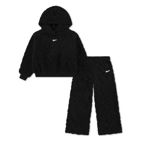 Ensemble deux pièces pour enfant sweat à capuche et pantalon confortable Noir 4 - vertbaudet enfant 