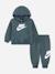 Ensemble deux pièces pour bébé sweat à capuche et pantalon confortable Marron clair+Noir / doré+Vert foncé 9 - vertbaudet enfant 