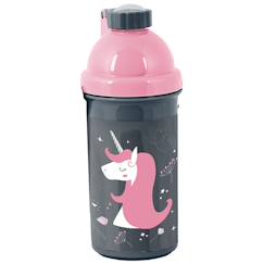 Puériculture-Gourde enfant licorne en plastique 18 cm