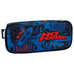 Jouet-Matériel scolaire-Trousse double textile motif skateboard