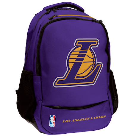 Sac à dos polyester tissé los angeles lakers nba basket usa Violet 1 - vertbaudet enfant 