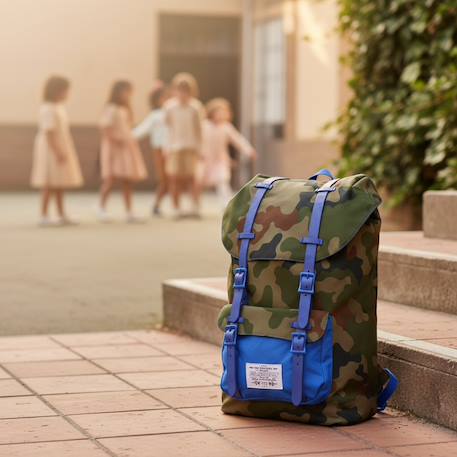Sac à dos cmp camouflage foncé – 45 x 28 x 22 cm, bandoulières à boucles Bleu / marron / noir 2 - vertbaudet enfant 