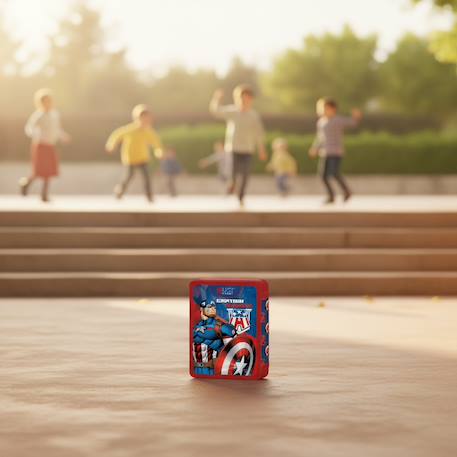 Trousse double avengers captain america 2 compartiments Rouge/argent 2 - vertbaudet enfant 