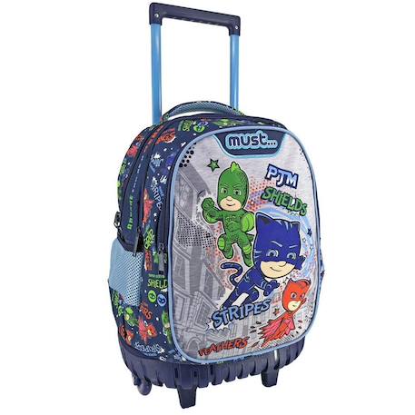 Sac trolley pyjamasques be hero base en plastique moulée protectrice 45 cm Bleu / rouge / gris 1 - vertbaudet enfant 