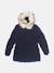 Doudoune fourrure amovible Bleu foncé+Noir 1 - vertbaudet enfant 