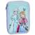 Trousse double compartiment en tissu imprimé Bleu / violet / blanc 1 - vertbaudet enfant 