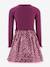 Robe avec jupe imprimée et inscription fille Happy Girls bordeaux 2 - vertbaudet enfant 