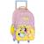 Sac à roulettes 44 cm bluey stickers lot de 2 – 2 compartiments Bleu / violet / clair 1 - vertbaudet enfant 