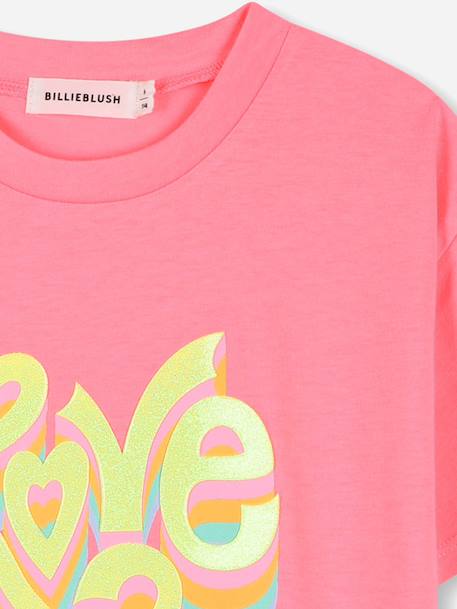 T-shirt fille à manches courtes Rose 4 - vertbaudet enfant 