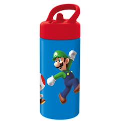 Puériculture-Bouteille isotherme super mario 410 ml – poignée intégrée, pvc