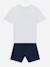 Ensemble garçon 2 pièces Bleu foncé / blanc 2 - vertbaudet enfant 