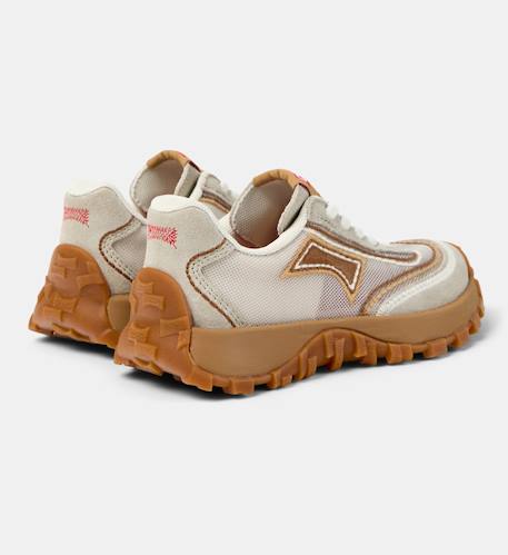 Baskets cuir drift trail kids twins Beige clair 4 - vertbaudet enfant 
