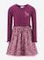 Robe avec jupe imprimée et inscription fille Happy Girls bordeaux 1 - vertbaudet enfant 