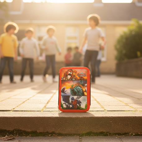 Trousse garnie gormiti 20 cm tissu imprimé Noir / magenta 2 - vertbaudet enfant 