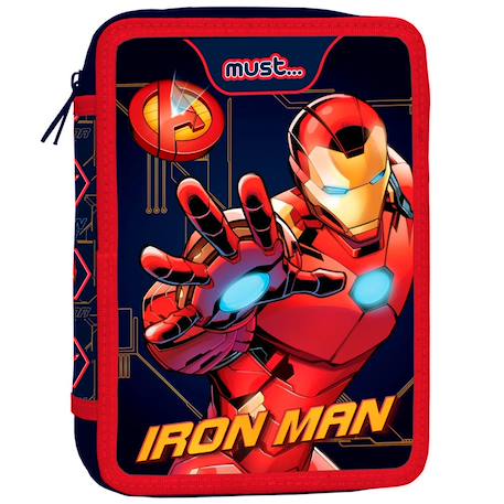 Fille-Accessoires-Trousse garnie double compartiment iron man avengers 21 cm