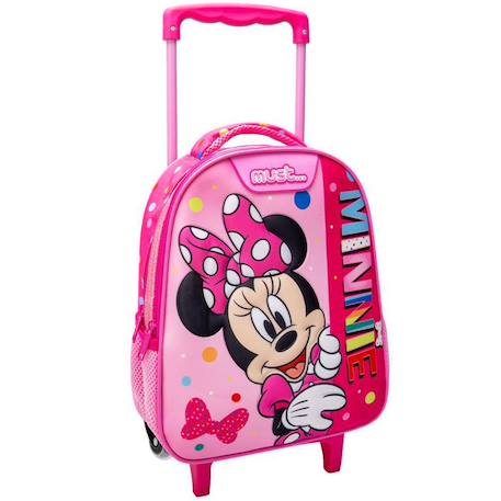 Fille-Accessoires-Sac à dos à roulettes maternelle - minnie - must