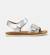 Sandales fille cuir bicho kids Gris moyen 1 - vertbaudet enfant 