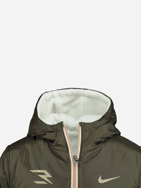 Parka garçon reversible Kaki / ecru+Marine / ecru+Noir / ecru 6 - vertbaudet enfant 
