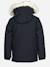 Parka garçon à capuche Bleu foncé+Noir 5 - vertbaudet enfant 