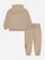 Ensemble 2 pièces, sweat à capuche et pantalon de jogging Beige foncé+Noir 2 - vertbaudet enfant 