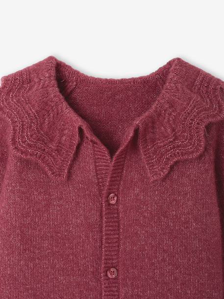 Gilet bébé fille manches longues framboise 4 - vertbaudet enfant 