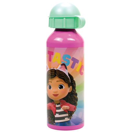 Gourde en aluminium gabby cylindrique – 52 cl - gabby_et_la_maison_magique Rose 1 - vertbaudet enfant 