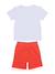 Ensemble 2 pièces Blanc / orange+Bleu 2 - vertbaudet enfant 