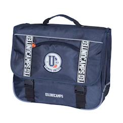 Cartable messenger garçon camps 38 cm 2 compartiments bandes réfléchissantes  - vertbaudet enfant