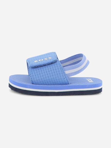 Sandales garçon à scratch Beige+Lavender blue+Noir+Vert foncé 7 - vertbaudet enfant 
