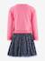 Robe avec jupe en tulle léopard fille Happy Girls rose bonbon+vanille 2 - vertbaudet enfant 