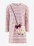 Robe rayée avec chouette fille Happy Girls marine+rose nude 4 - vertbaudet enfant 