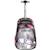 Sac à dos à roulettes kuromi 44 cm à poches zippées Noir / gris / anthracite / gris 1 - vertbaudet enfant 