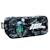 Trousse zippée arrondie en textile matelassé motif robot Noir / gris / clair / noir 1 - vertbaudet enfant 