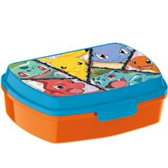 Puériculture-Boîte à goûter rectangulaire pvc pokémon – 17 x 14 x 5 cm – fermeture clic