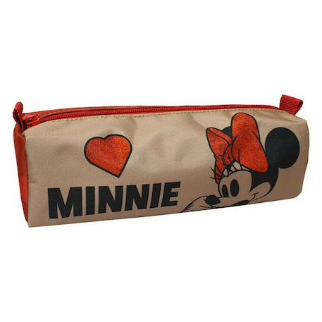 Fille-Accessoires-Trousse cylindrique suède minnie