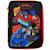 Trousse remplie 2 compartiments en tissu imprimé transformers hero time Noir / rouge / bleu 1 - vertbaudet enfant 
