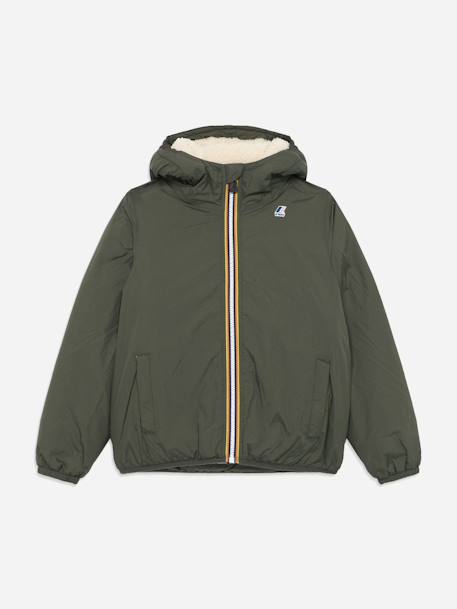 Blouson garçon p. Le vrai 4.0 claude orsetto Bleu+Vert 4 - vertbaudet enfant 