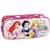 Trousse rectangulaire disney princess 2 compartiments zippés 23 cm Bleu / magenta / gris 1 - vertbaudet enfant 